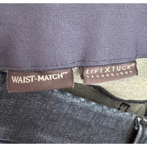 NYDJ Waist Match Marilyn Straight Jeans 90s stretchy tummy tuck‎ sz M - Picture 2 of 11